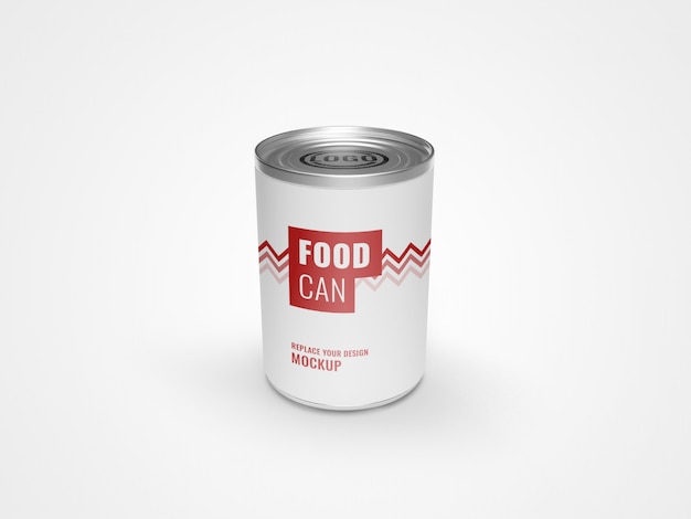 Download Can packaging food mockup | Premium PSD File