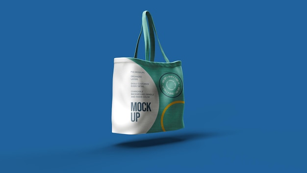 Premium PSD | Canvas bag mockup design isolated