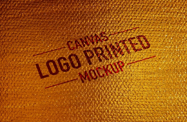 Download Premium Psd Canvas Logo Printed Mockup PSD Mockup Templates