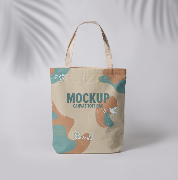 Download Premium PSD | Canvas tote bag mockup template