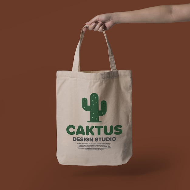 Canvas tote bag mockup Premium Psd