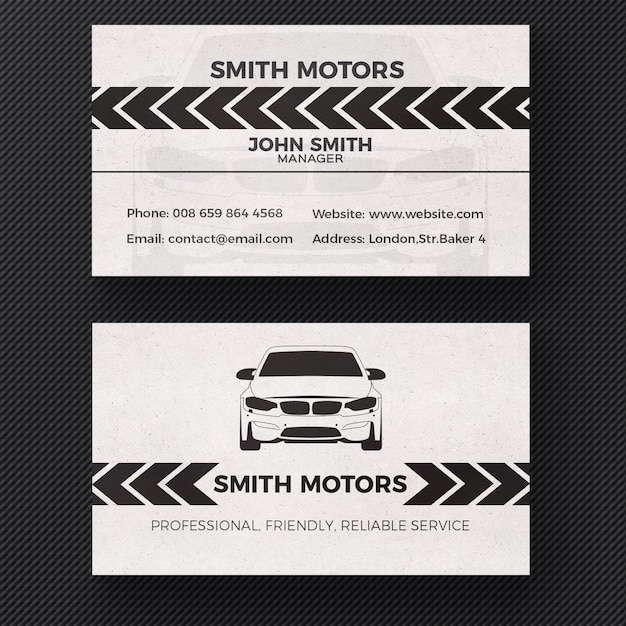 Download Free Psd Car Service Business Card PSD Mockup Templates