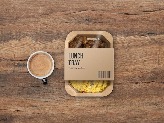 Download Premium Psd Cardboard Takeaway Food Tray Packaging Mockup