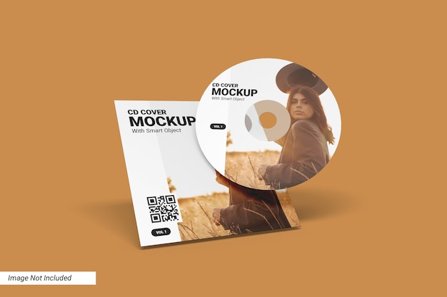 Premium PSD | Cd cover mockup