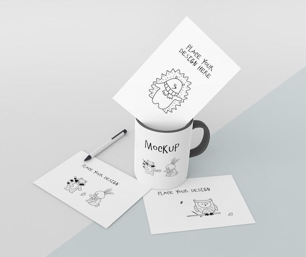 Download Free PSD | Ceramic mug mock-up with custom design