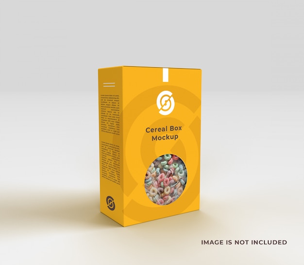 Premium PSD | Cereal box mockup