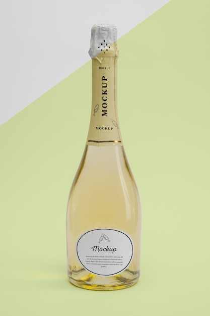 Download Free PSD | Champagne bottle with mock-up