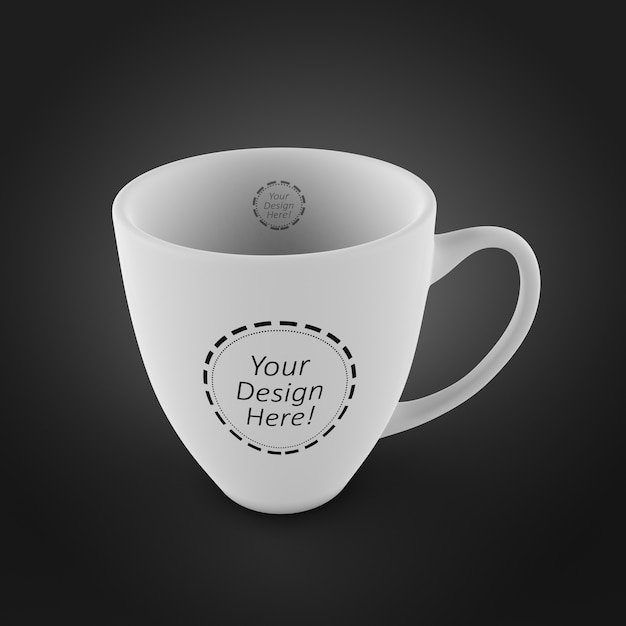 Download Changeable mock up design template of a coffee cup ...