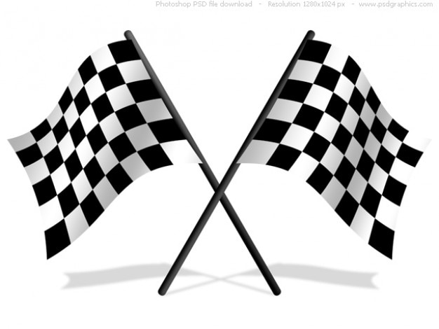 Download Checkered flags psd icon | Free PSD File