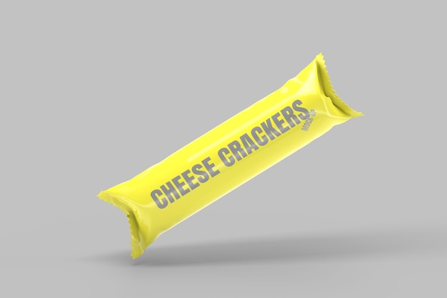 Download Premium Psd Cheese Cracker Packaging Mockup 3d Render