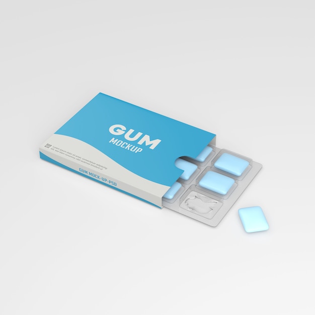 Download Chewing gum mockup PSD file | Premium Download