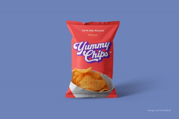 Chips bag mockup | Premium PSD File