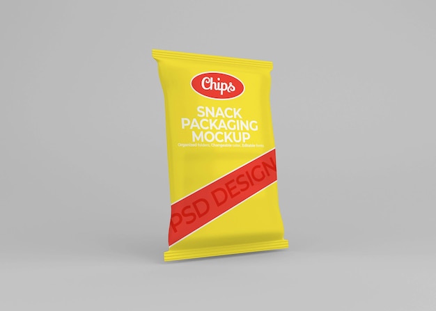 Download Premium PSD | Chips packaging mockup design isolated