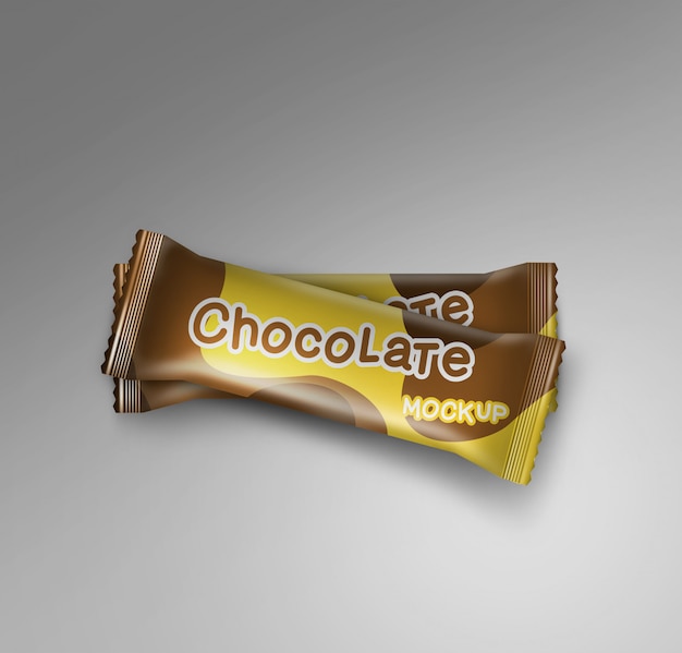 Download Premium Psd Chocolate Bar Wrapper Mockup Packaging PSD Mockup Templates