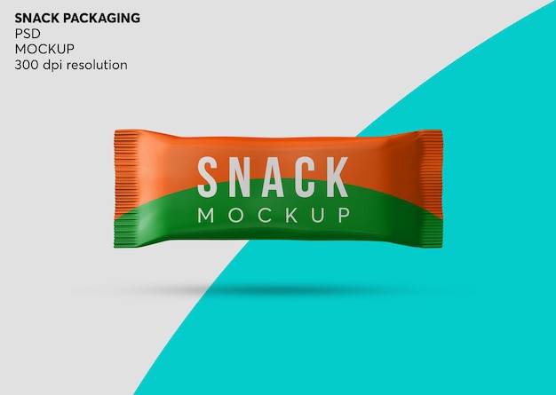 Download Premium PSD | Chocolate snack bar packaging mockup isolated