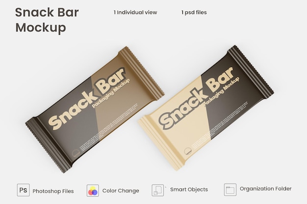 Download Premium PSD | Chocolate snack bar packaging mockup
