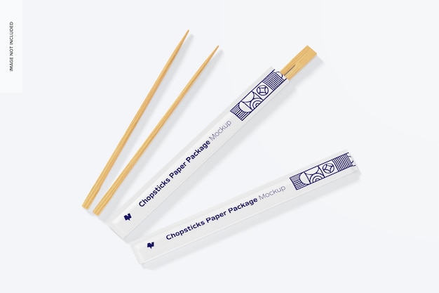 Download Premium Psd Chopsticks Paper Packages Mockup