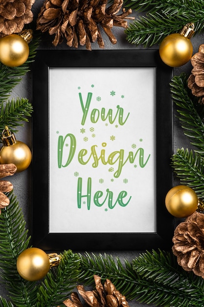free photo christmas card templates with pine