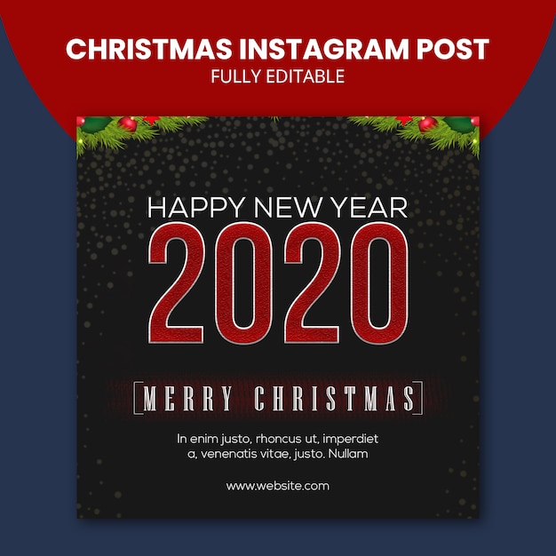 Premium PSD Christmas instagram post