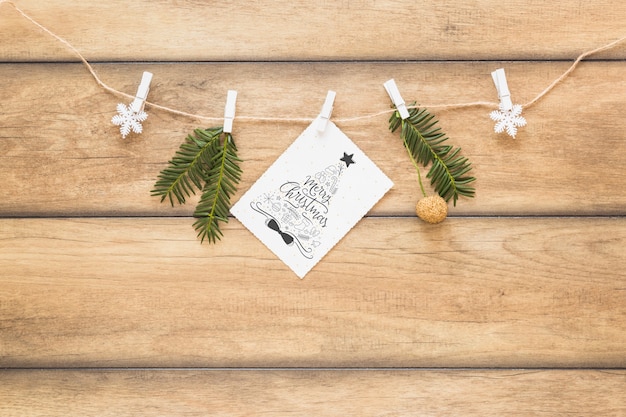 Download Christmas mockup with cover or letter PSD file | Free Download