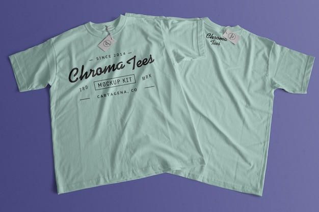 Chromatees tshirt mockup Free Psd