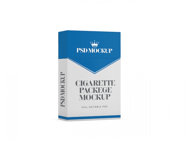 Download Cigarette box 3d mockup template | Premium PSD File