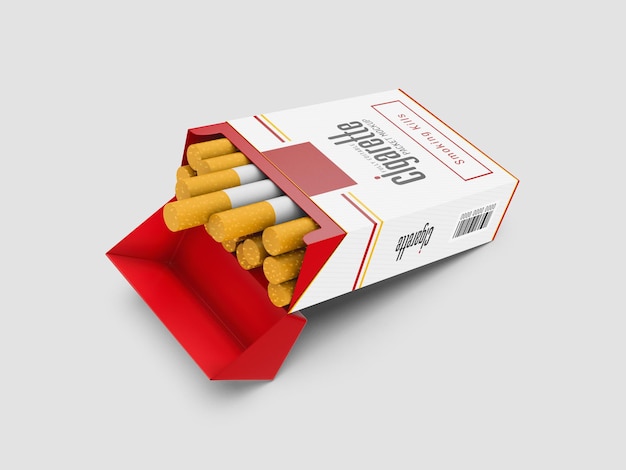 Download Free Psd Cigarette Packet Mockup