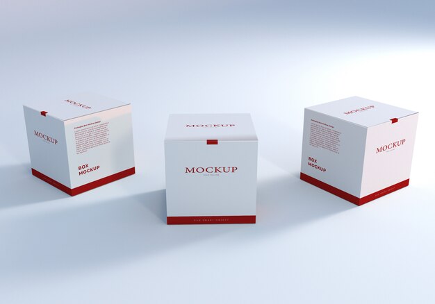 Download Clean packaging boxes mockup | Premium PSD File