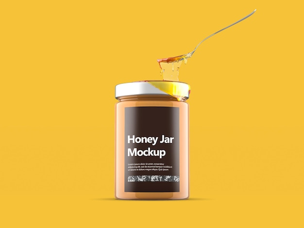 Download Download 827 Honey Jar Mockup Freepik Photoshop File