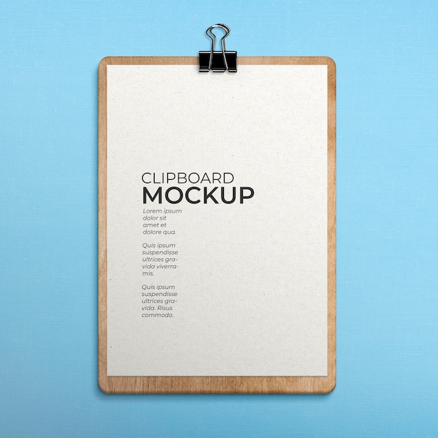 Download Free PSD | Clipboard on fabric surface mockup