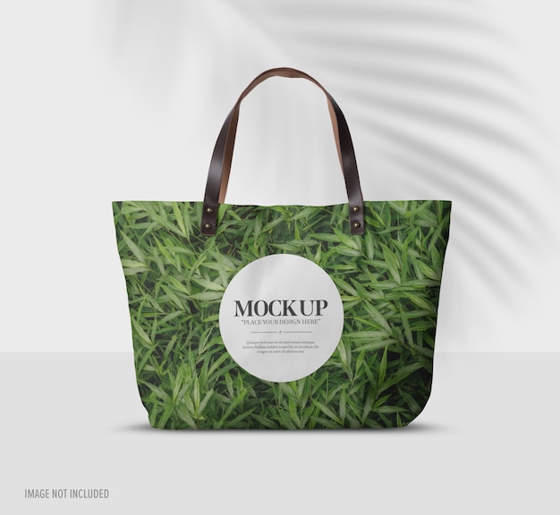 Download Premium PSD | Close up on bag mockup on table isolated