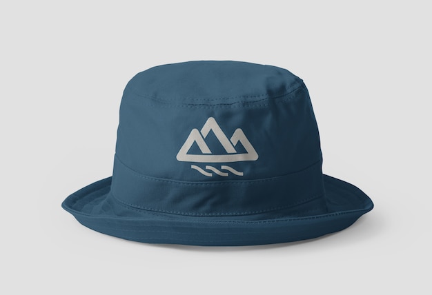 Download Premium Psd Close Up On Canvas Bucket Hat Mockup
