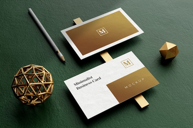Download Premium PSD | Close up on elegant business card mockup
