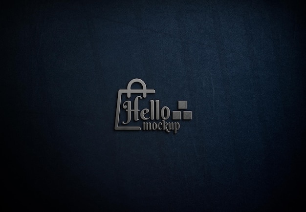 Download Premium PSD | Close up elegant logo mockup design