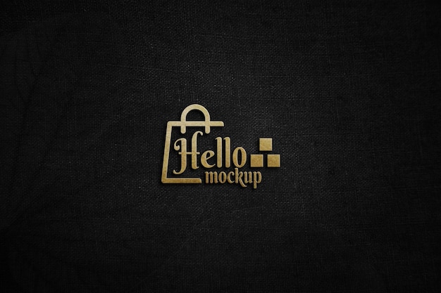 Download Premium Psd Close Up Elegant Logo Mockup Design