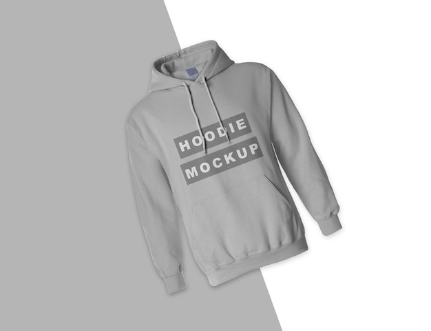 Premium PSD | Close up on gray hoodie mockups design