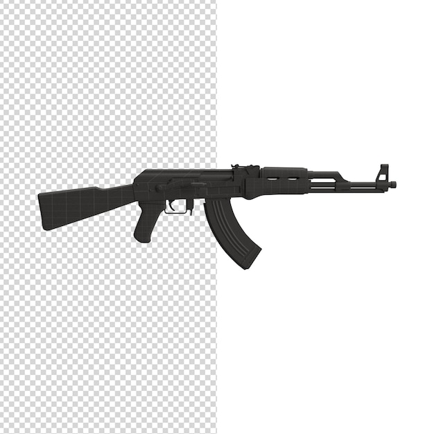 Premium PSD | Close up on gun isolated premium psd