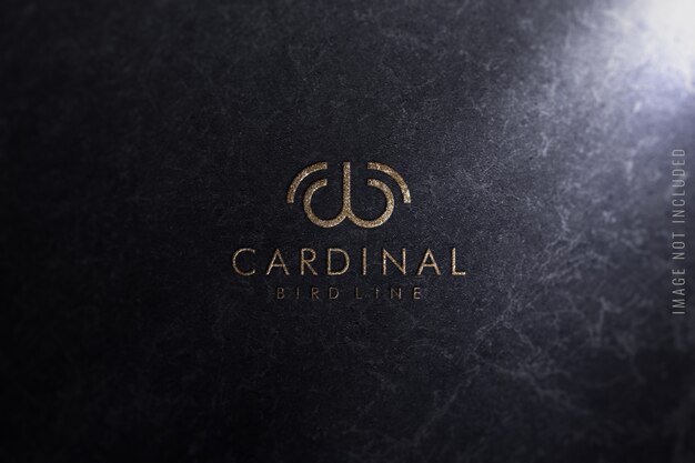 Download Premium PSD | Close up of luxury logo mockup