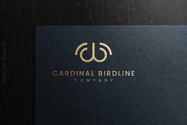 Download Premium PSD | Close up of luxury logo mockup