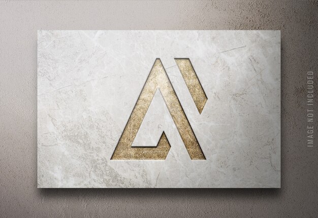 Download Premium PSD | Close up on luxury logo mockup