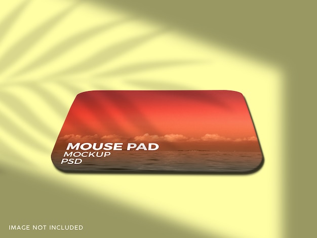 Download Premium PSD | Close up on mouse pad mockup on solid background