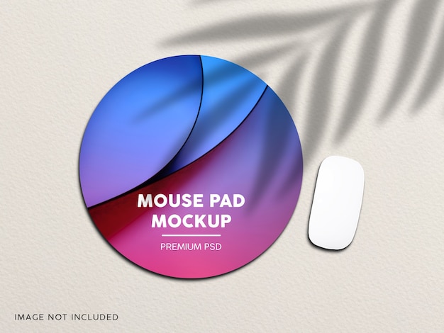 Download Premium PSD | Close up on mouse pad mockup