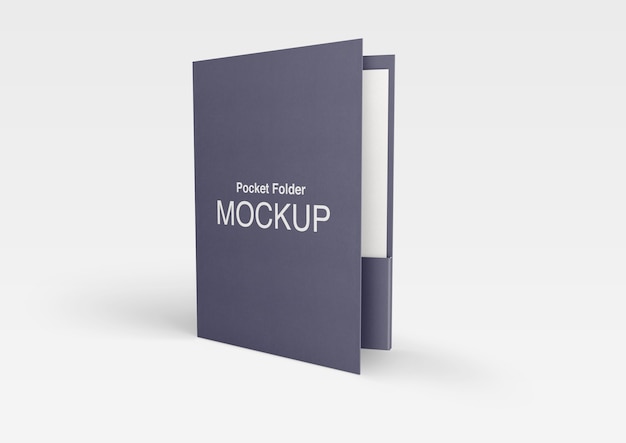 Download Premium PSD | Close up on pocket folder mockup isolated