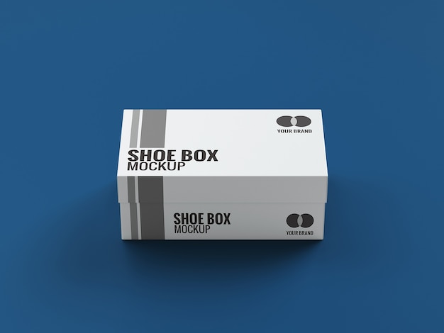 Download Premium PSD | Close up on shoe box mockup design