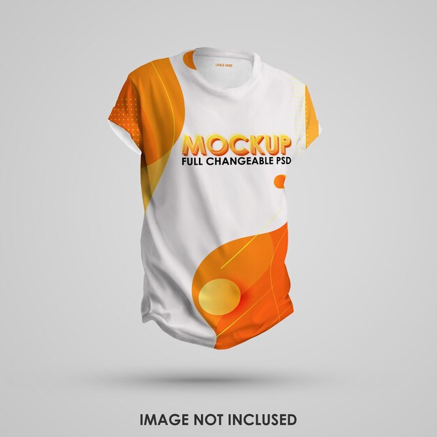 Download Premium PSD | Close up on t-shirt mockup isolated