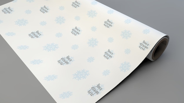 Download Premium PSD | Close up on wrapping gift paper mockup
