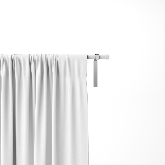 Download Free PSD | Closeup of white curtain mockup