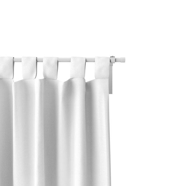 Download Closeup of white curtain mockup | Free PSD File