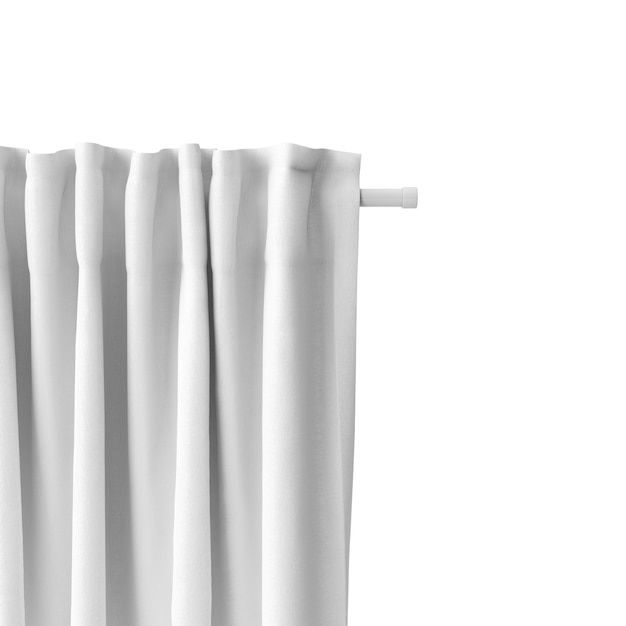 Download Closeup of white curtain mockup | Free PSD File