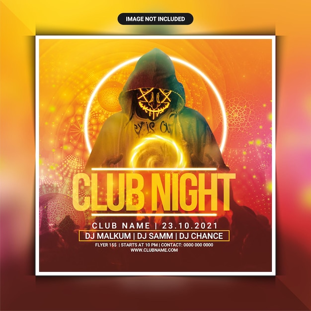  Club night party flyer template